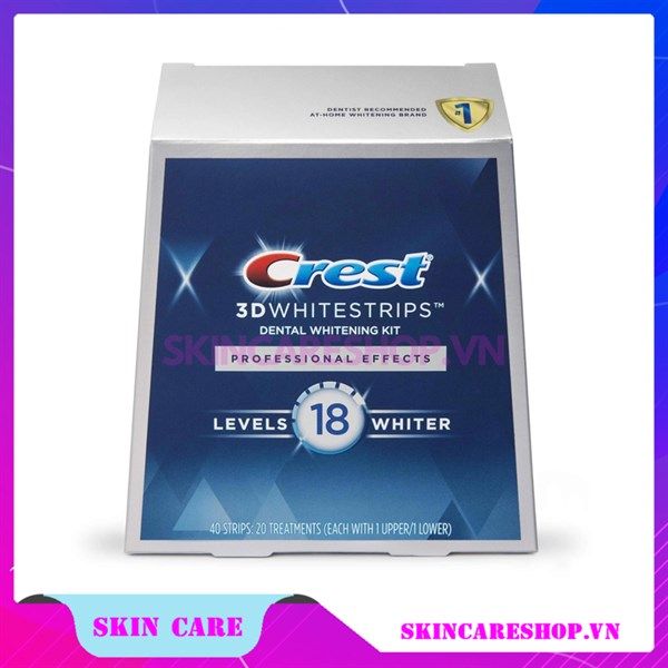 Miếng dán trắng răng Crest 3D Whitestrips Professional Effects