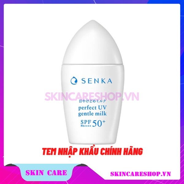 Sữa Chống Nắng Cho Da Nhạy Cảm Senka Perfect UV Gentle Milk SPF50+ PA++++ 40ml