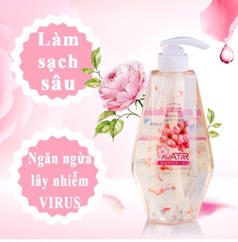 Sữa Tắm Avatar Thơm Mịn Da Jojoba Bông Hoa Shower Gel 750ml