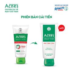 Sữa rửa mặt ngăn ngừa mụn Acnes Creamy Wash 100g