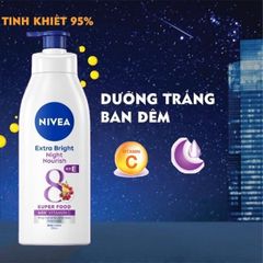 Sữa dưỡng thể Nivea Extra Bright Night Nourish 350ml