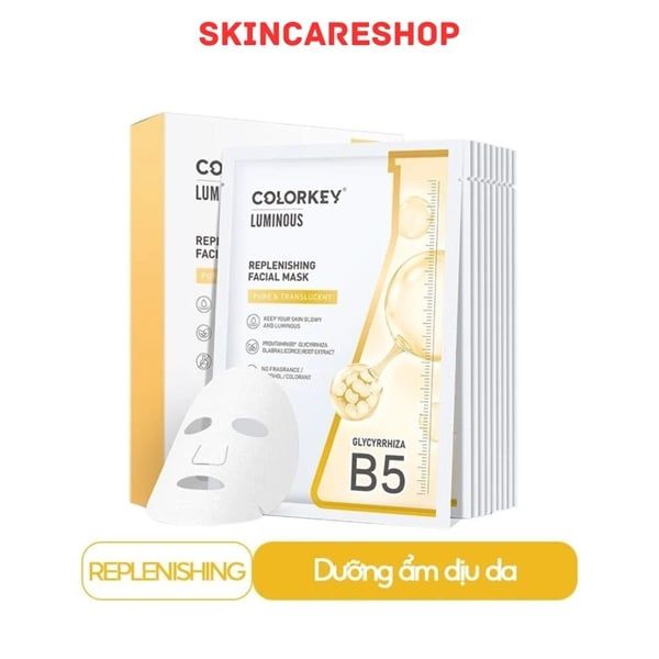 Hộp 10 Mặt Nạ Colorkey Luminous B5 Facial Mask 25ml