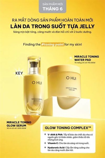 Toner Pad Đa Năng Ohui Miracle Toning Water Pad 150 ml (70 Miếng)