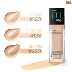 Kem Nền Mịn Nhẹ Fit Me Maybelline Matte Poreless Foundation 30ml
