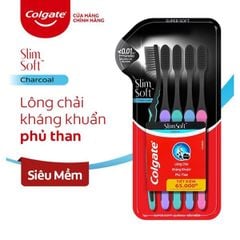 Bàn chải đánh răng Colgate SlimSoft Charcoal