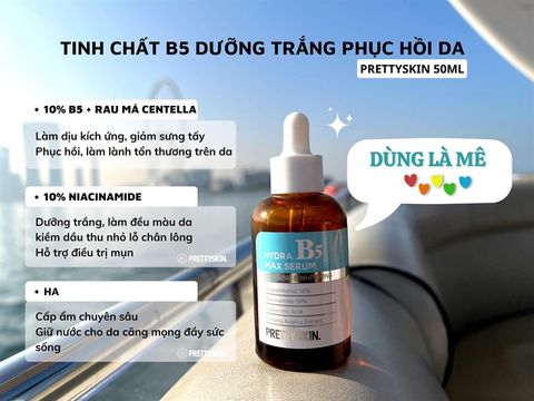 Tinh Chất Phục Hồi, Dưỡng Trắng Da Pretty Skin Hydra Max Serum B5 50ml