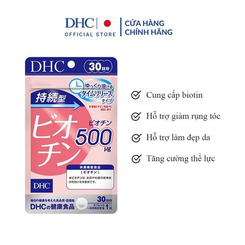 Viên uống DHC Sustained Release Biotin ngăn rụng tóc, kích thích mọc tóc