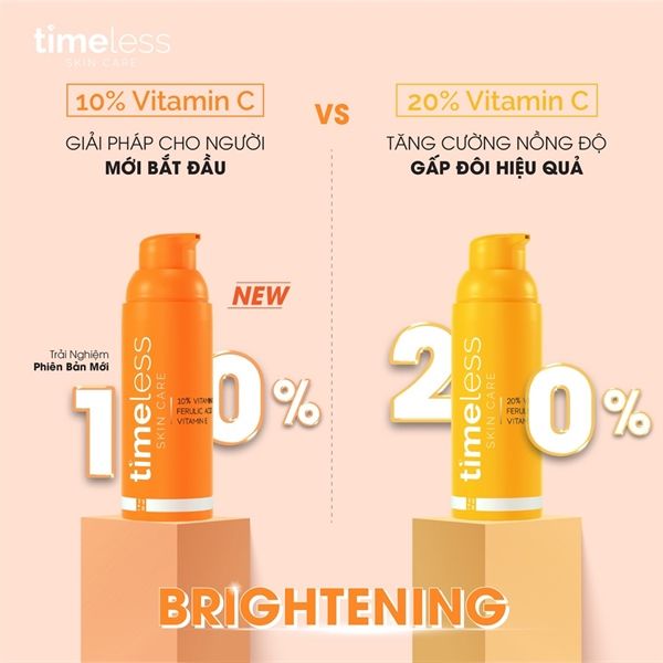Tinh Chất Timeless Vitamin C + E Ferulic Acid Serum Sáng Da, Mờ Vết Thâm 30ml