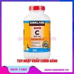 Viên Uống Bổ Sung Vitamin C Kirkland Signature Vitamin C (500mg x 500 Viên)