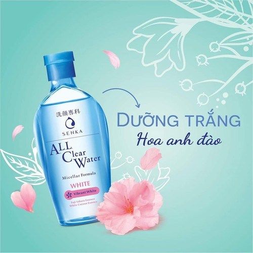 Nước tẩy trang Senka All Clear Water Micellar Formula White