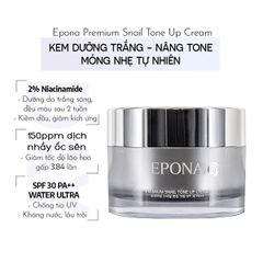 Kem Dưỡng Epona Sáng Da, Nâng Tông Premium Snail Tone Up Cream SPF 30/ PA++ 50ml