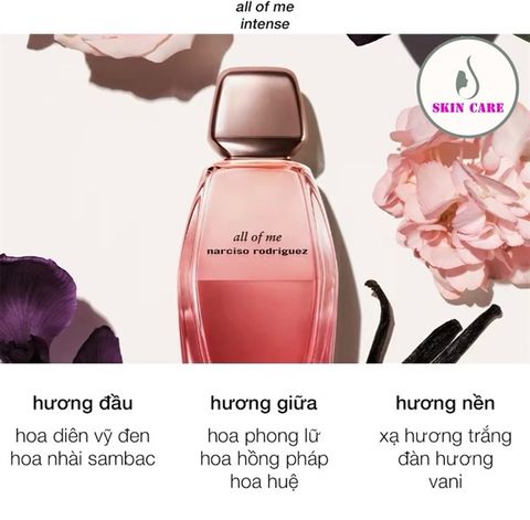 Nước hoa nữ Narciso Rodriguez All Of Me Eau De Parfum Intense 7.5ml