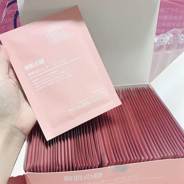 Mặt Nạ Tế Bào Gốc Nhau Thai Rwine Beauty Steam Cell Placenta Mask Nhật Bản