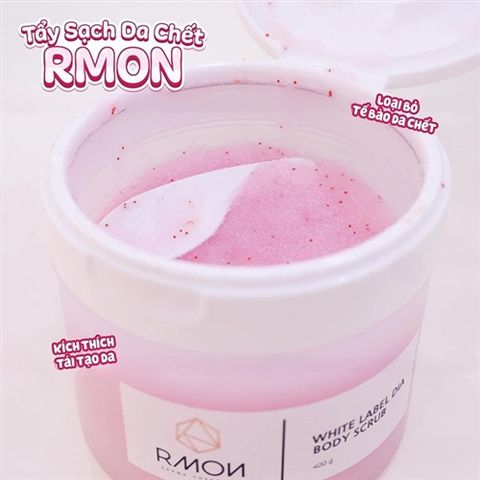 Kem tẩy tế bào chết toàn thân RMON White Label Dia Body Scrub 400g