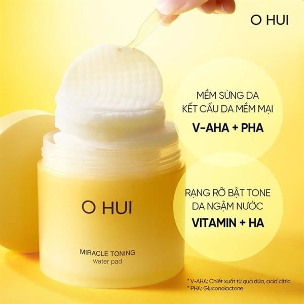 Toner Pad Đa Năng Ohui Miracle Toning Water Pad 150 ml (70 Miếng)