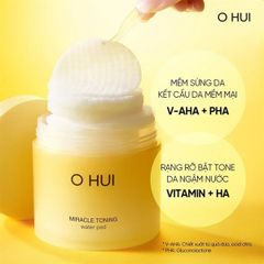 Toner Pad Đa Năng Ohui Miracle Toning Water Pad 150 ml (70 Miếng)