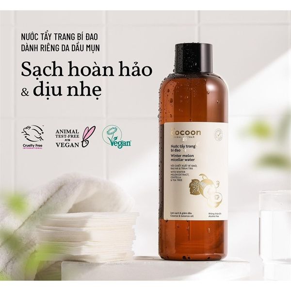 Nước Tẩy Trang Bí Đao Cocoon Winter Melon Micellar Water 500ml