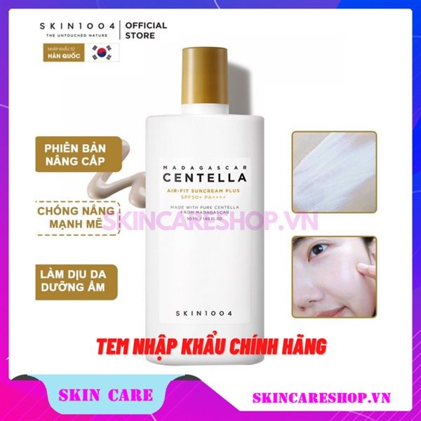 Kem chống nắng Skin1004 Madagascar Centella Air-fit Suncream Plus SPF50+ PA++++ 50ml