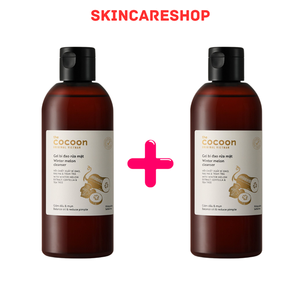Combo Gel Rửa Mặt Bí Đao Cocoon 310ml