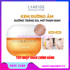 Kem Dưỡng Ẩm, Dưỡng Trắng Da Mờ Thâm Nám Laneige Radian-C Cream