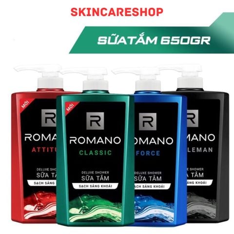 Tắm Gội Romano 2in1 Hair & Body Wash Hương Nước Hoa 650g
