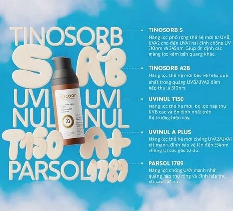 Kem Chống Nắng Cocoon Winter Melon Suncreen SPF50+ PA ++++ 50ml