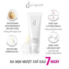 Sữa Rửa Mặt Tạo Bọt Và Dưỡng Ẩm Da D Program Essence In Cleansing Foam 120g