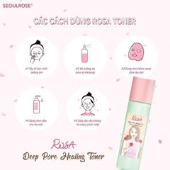 Nước Hoa Hồng SeoulRose Rosa Deep Pore Healing Toner 120ml