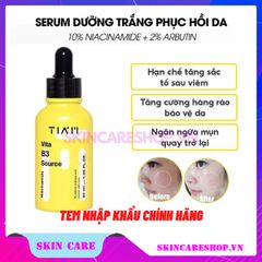 Serum Tiam Vita B3 Source (10% Niacinamide + 2% Arbutin) Làm Sáng, Phục Hồi Cho Da Dầu Mụn, Nhạy Cảm 40ml