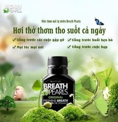 Viên uống thơm miệng Breath Pearls Original Freshens Breath Soothes The Stomach (50 viên)