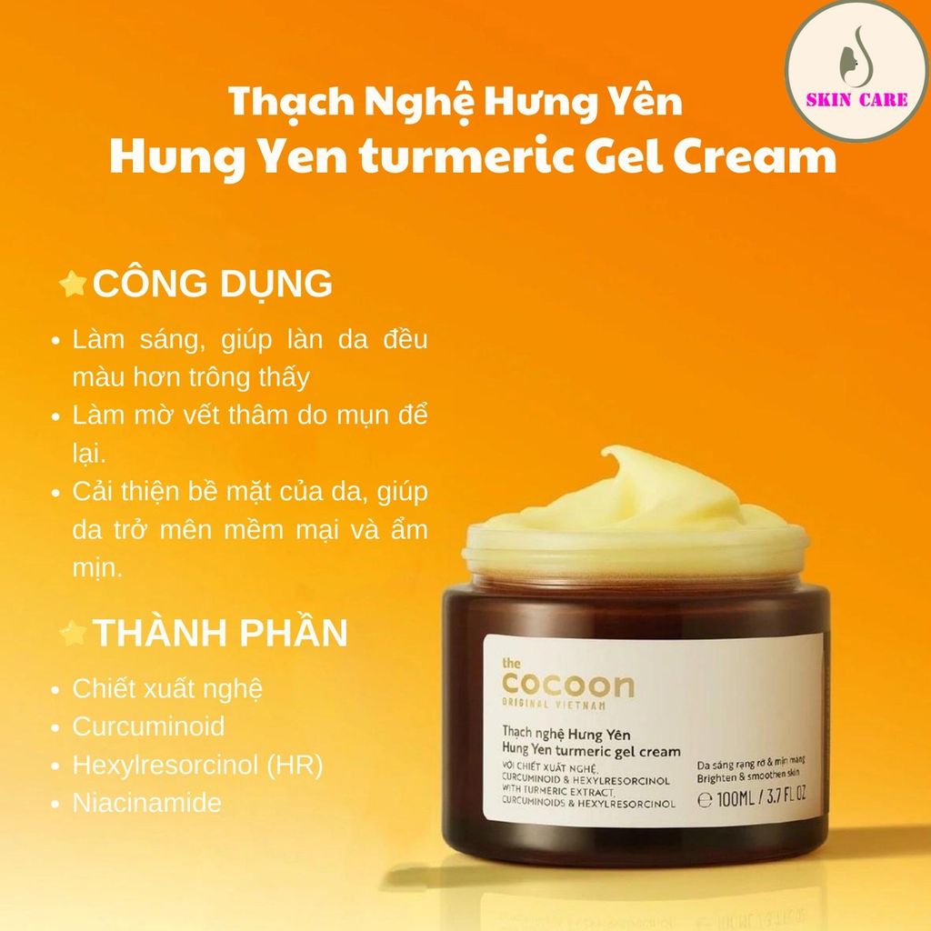 Thạch Nghệ Cocoon Hung Yen Turmeric Gel Cream
