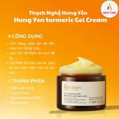 Thạch Nghệ Cocoon Hung Yen Turmeric Gel Cream