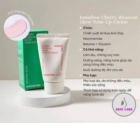 Kem Dưỡng Ẩm innisfree Nâng Tông Da Hoa Anh Đào Jeju Cherry Blossom Tone Up Cream 50ml