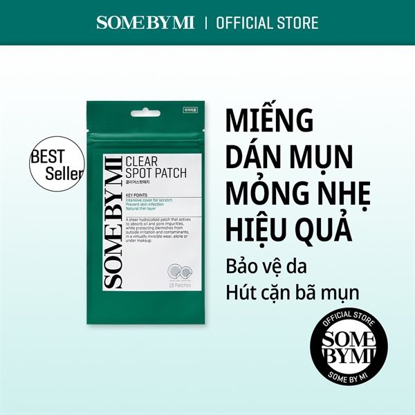 Miếng Dán Trị Mụn Some By Mi Clear Spot Patch (Set 18 miếng)