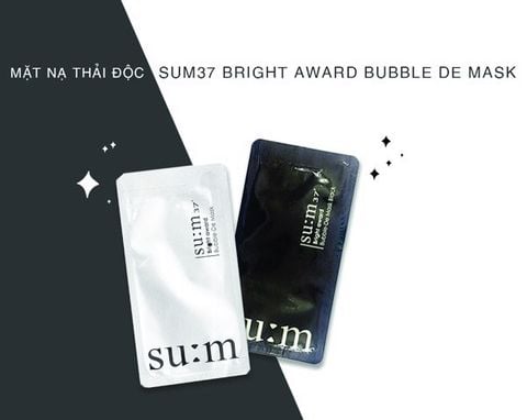 Mặt Nạ Sủi Bọt Thải Độc Su:m37 Bright Award Bubble-De Mask 2mm
