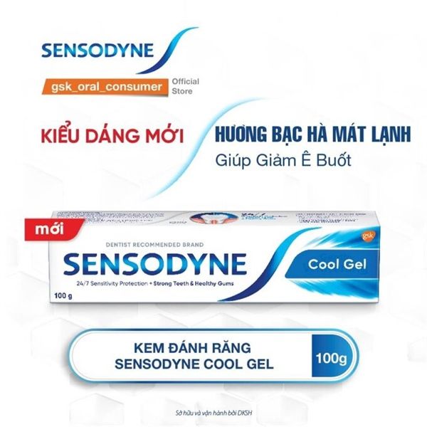 Kem đánh răng Sensodyne Cool Gel 100g