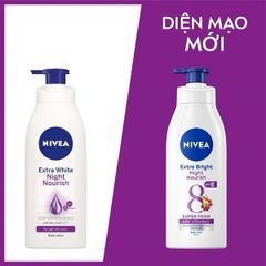 Sữa dưỡng thể Nivea Extra Bright Night Nourish 350ml