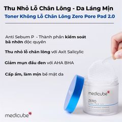Toner Pad Medicube Zero Pore Pad 2.0 (70 miếng)
