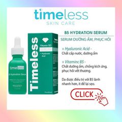 Tinh Chất Cấp Nước & Phục Hồi Da Timeless Vitamin B5 Serum + Hyaluronic Acid 30ml