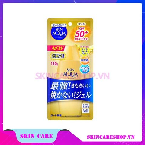 Gel Chống Nắng Rohto Skin Aqua UV Super Moisture Gel Gold SPF50+ PA++++ 110g