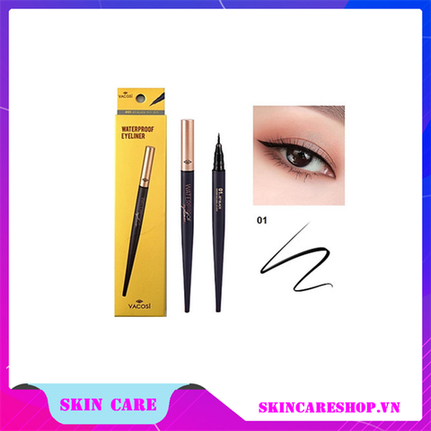 Bút Kẻ Mắt Nước Chống Trôi Vacosi Natural Studio Waterproof Eyeliner