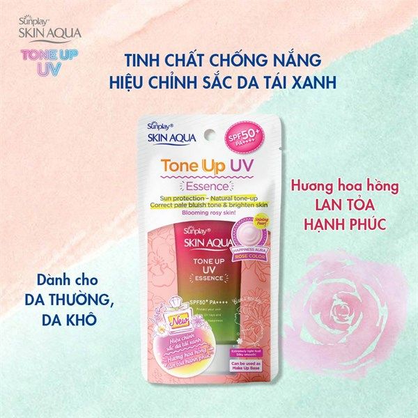 Kem Chống Nắng Nâng Tông Da Skin Aqua Tone Up UV Essence Happiness Aura SPF50+ PA++++ 80g