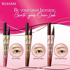 Bút Kẻ Mắt Nước Kissme Prime Liquid Eyeliner Rich Keep 0.4ml