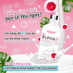 Sữa Tắm Trắng Alpha Arbutin 3 Plus+ Collagen 350ml