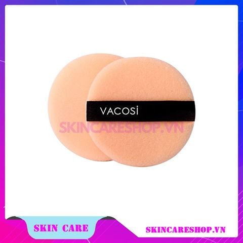 Bông phấn ướt tròn nhỏ Vacosi Small Disc Sponge 2pcs BP03