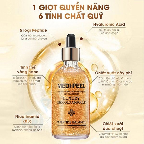 Tinh Chất Medi-Peel Luxury 24K Gold Ampoule 100ml