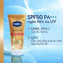 Serum Chống Nắng Vaseline Healthy Bright Gluta-Hya Serum Burst Lotion SPF50 PA+++ 260ml