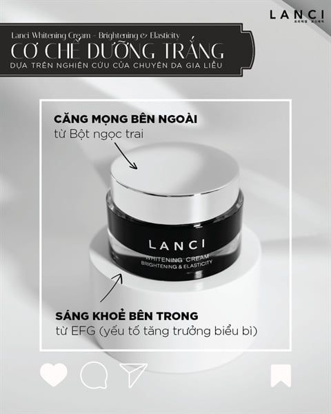 Kem Dưỡng Trắng Da Lanci Whitening Cream 50ml