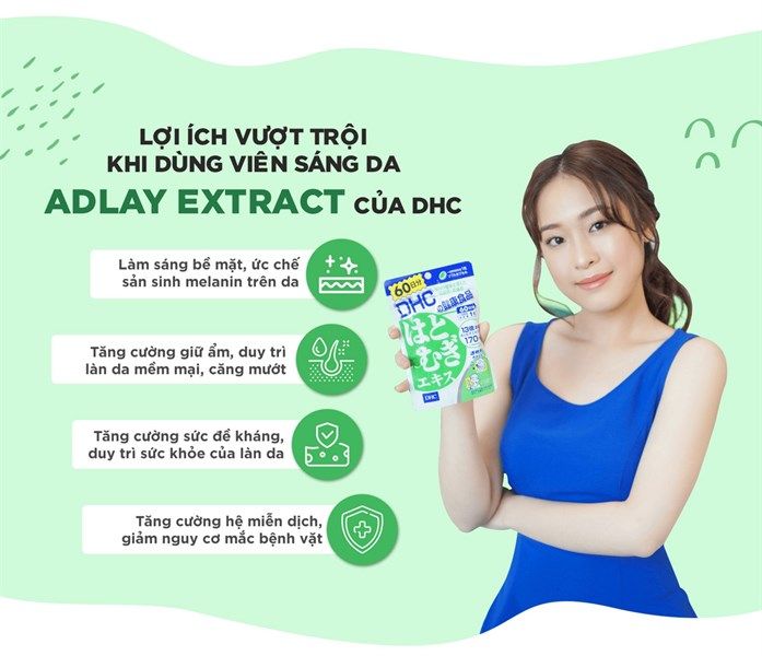 Viên Uống DHC Chiết Xuất Ý Dĩ Làm Sáng Da (Tem Nhập Khẩu)