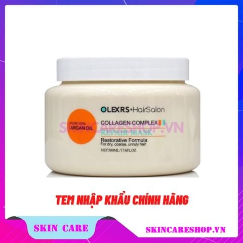 Kem Ủ Tóc Olexrs+HairSalon Argan Oil Collagen Complex Repair Mask